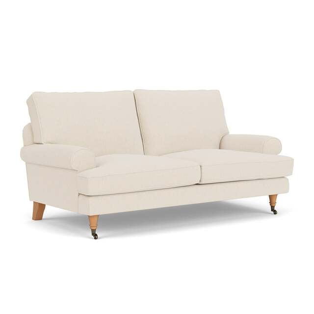 Large 2 Seater Sofa - Cream - House Weave - Stewart - The Cotswold Company - image 1