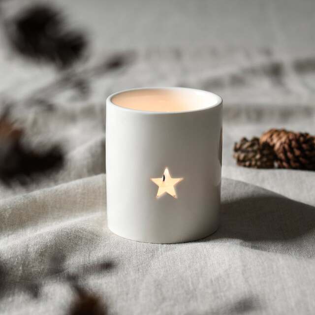 Star White Tealight Holder Large - Home Accessories - The Cotswold Company - image 1