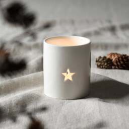 Star White Tealight Holder Large - Home Accessories - The Cotswold Company - thumbnail 1