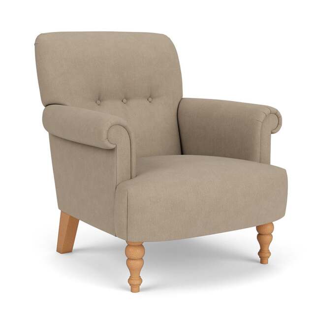 Armchair - Natural - House Linen Mix - Harriet - The Cotswold Company - image 1
