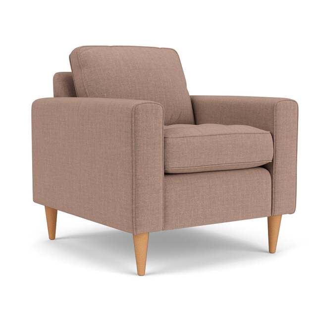 Saxon Armchair - Dusky Rose - Eco Chenille - The Cotswold Company - image 1