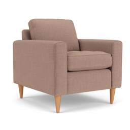 Saxon Armchair - Dusky Rose - Eco Chenille - The Cotswold Company - thumbnail 1