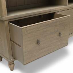 Elkstone Smoked Oak Large Divider Bookcase - The Cotswold Company - thumbnail 6