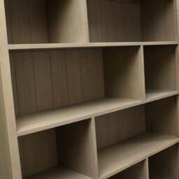 Elkstone Smoked Oak Large Divider Bookcase - The Cotswold Company - thumbnail 5