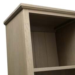 Elkstone Smoked Oak Large Divider Bookcase - The Cotswold Company - thumbnail 4