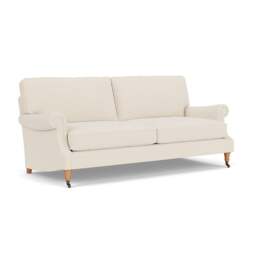 4 Seater Sofa - Cream - House Weave - Taylor High Back - The Cotswold Company - thumbnail 1
