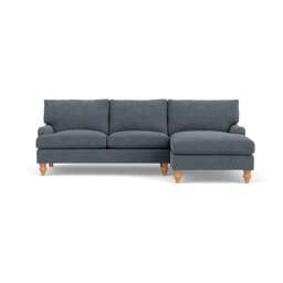 Morris Chaise Large Right Hand - Indigo - Rustic weave - The Cotswold Company - thumbnail 2