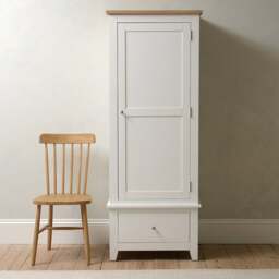 Single Wardrobe - Chester Pure White - The Cotswold Company - thumbnail 3