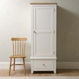 Single Wardrobe - Chester Pure White - The Cotswold Company - thumbnail 4