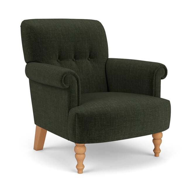 Harriet Armchair - Moss - Eco Chenille - The Cotswold Company - image 1