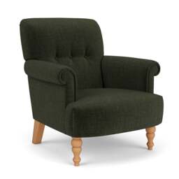 Harriet Armchair - Moss - Eco Chenille - The Cotswold Company - thumbnail 1