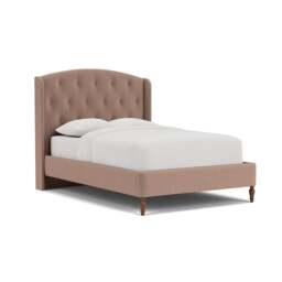 Gilmore Double Classic Bedstead - Dusky Rose - Eco Chenille - The Cotswold Company