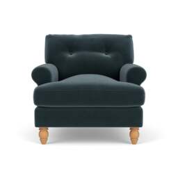 Talbot Armchair - Night Sky - Matt Velvet - The Cotswold Company - thumbnail 2