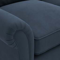 2 Seater Sofa - Night Sky - Matt Velvet - Osbourne - The Cotswold Company - thumbnail 5