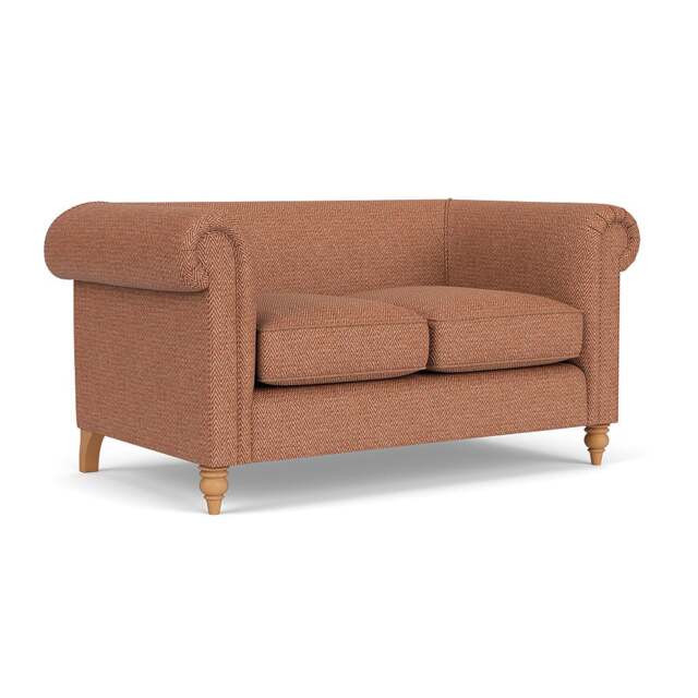 2 Seater Sofa - Brick - Herringbone Weave - Rayner - The Cotswold Company - image 1