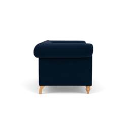 3 Seater Sofa - Deep blue - Matt Velvet - Rayner - The Cotswold Company - thumbnail 3