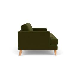 3 Seater Sofa - Forest Green - Matt Velvet - Jackson - The Cotswold Company - thumbnail 3