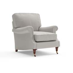 Armchair - Dove grey - House linen mix - Taylor High Back - The Cotswold Company - thumbnail 5