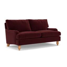 Morris Large 2 Seater - Dark Rosehip - Matt Velvet - The Cotswold Company - thumbnail 1