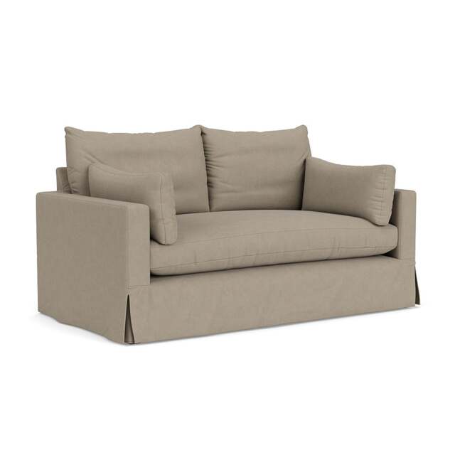 Large 2 Seater Sofa - Dove Grey - House Linen Mix - Ashton - The Cotswold Company - image 1