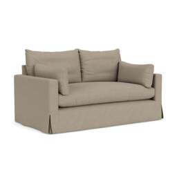Large 2 Seater Sofa - Dove Grey - House Linen Mix - Ashton - The Cotswold Company