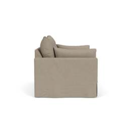 Large 2 Seater Sofa - Dove Grey - House Linen Mix - Ashton - The Cotswold Company - thumbnail 3