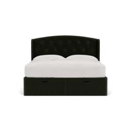 Super King Ottoman Storage Bed - Moss - Eco Chenille - Gilmore - The Cotswold Company - thumbnail 2