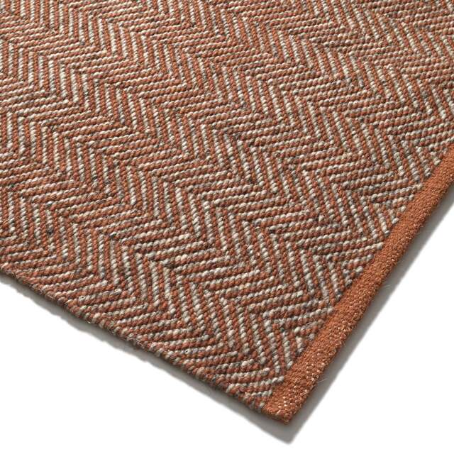 Milton Herringbone Rug Brick 200 x 300 - Home Accessories - The Cotswold Company - image 1