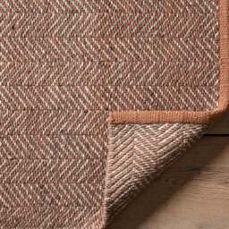 Milton Herringbone Rug Brick 200 x 300 - Home Accessories - The Cotswold Company - thumbnail 3