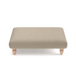 Foot Stool - Natural - House Linen Mix - Clara - The Cotswold Company - thumbnail 4