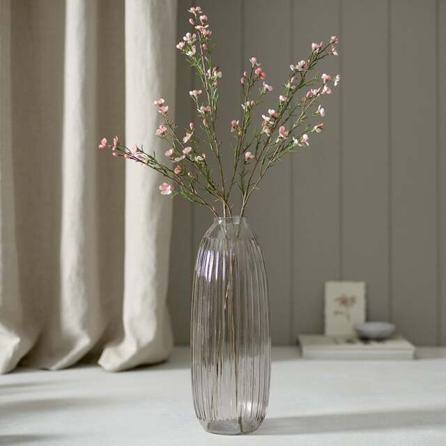 Faux Flower Stem Wax Flower Spray Pink - The Cotswold Company - image 1
