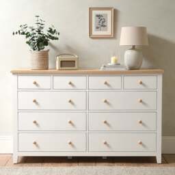 10 Drawer Chest - Chester Pure White - The Cotswold Company - thumbnail 2