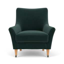 Armchair - Lake - Matt Velvet - Martha - The Cotswold Company - thumbnail 2