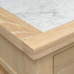 Inglesham Whitewash Oak Inglesham Whitewash Oak Kitchen Island and Shaker Cupboard Set - The Cotswold Company - thumbnail 7