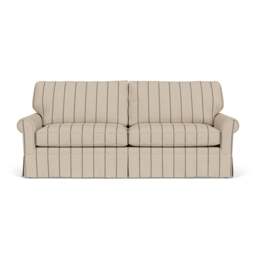 4 Seater Sofa - Charcoal - Compton Stripe - Dawson - The Cotswold Company - thumbnail 2
