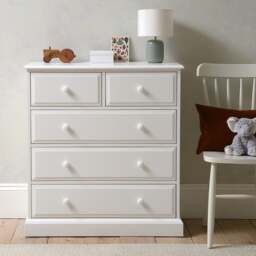 Pensham Pure White 5 Drawer Chest - The Cotswold Company - thumbnail 2