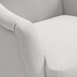 Armchair - Grey - Broadway Stripe - Elsie - The Cotswold Company - thumbnail 4