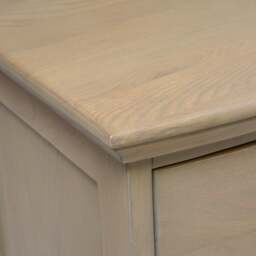 Winchcombe Smoked Oak Wide 3 Drawer Bedside Table - The Cotswold Company - thumbnail 4