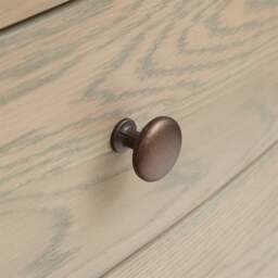 Winchcombe Smoked Oak Wide 3 Drawer Bedside Table - The Cotswold Company - thumbnail 7