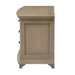 Winchcombe Smoked Oak Wide 3 Drawer Bedside Table - The Cotswold Company - thumbnail 3
