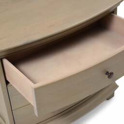 Winchcombe Smoked Oak Wide 3 Drawer Bedside Table - The Cotswold Company - thumbnail 5