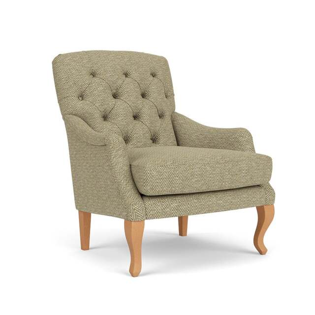 Armchair - Apple - Herringbone Weave - Olivia - The Cotswold Company - image 1