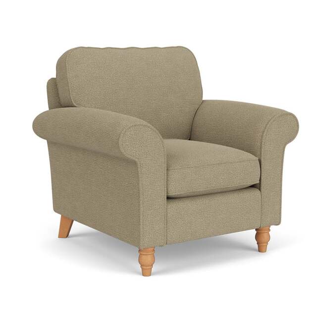 Armchair - Green Marl - House Weave - Hurley - The Cotswold Company - image 1