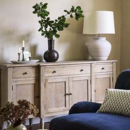 Camille Limewash Oak Extra Large Sideboard - The Cotswold Company - thumbnail 1