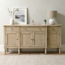Camille Limewash Oak Extra Large Sideboard - The Cotswold Company - thumbnail 2