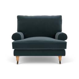 Armchair - Night Sky - Matt Velvet - Stewart - The Cotswold Company - thumbnail 2