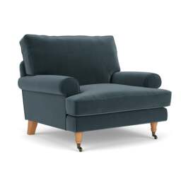 Armchair - Night Sky - Matt Velvet - Stewart - The Cotswold Company