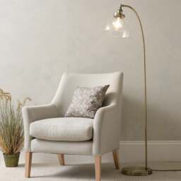 Boxwell Floor Lamp - Antique Brass - Home Accessories - The Cotswold Company - thumbnail 2