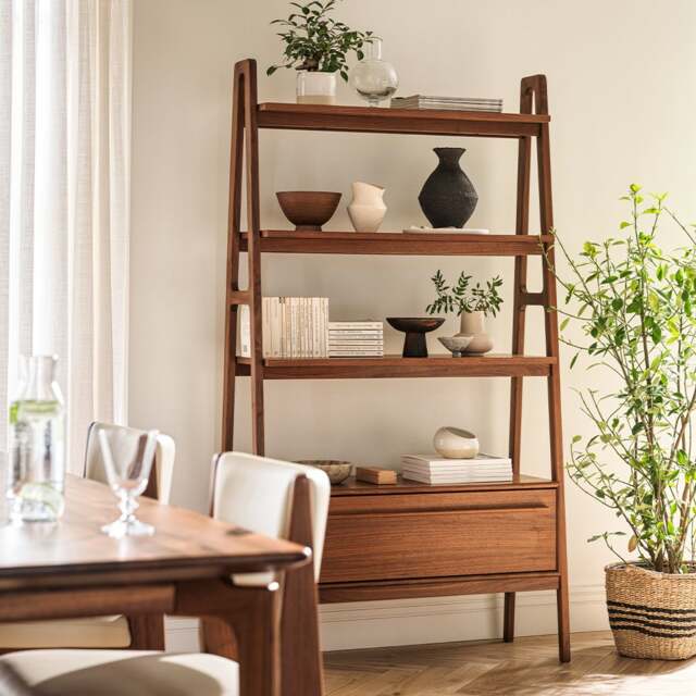 Halford Walnut Bookcase - The Cotswold Company - image 1