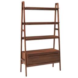 Halford Walnut Bookcase - The Cotswold Company - thumbnail 3